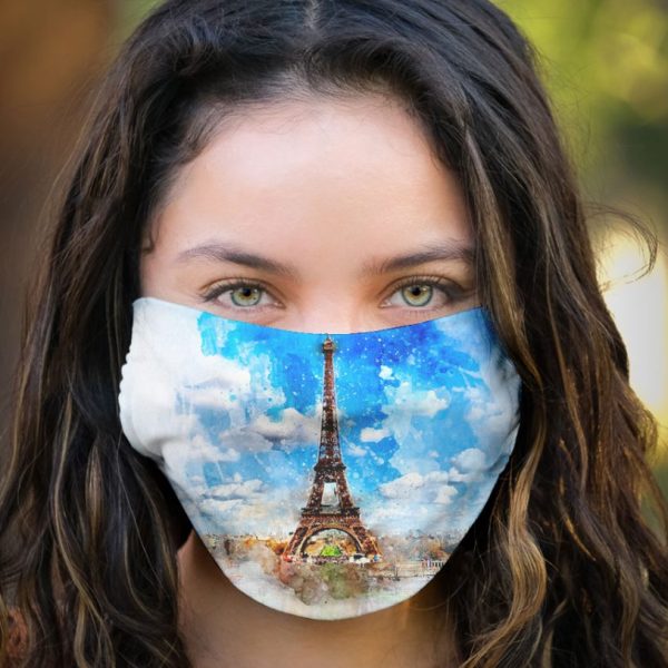 Mascarilla PARIS acuarela